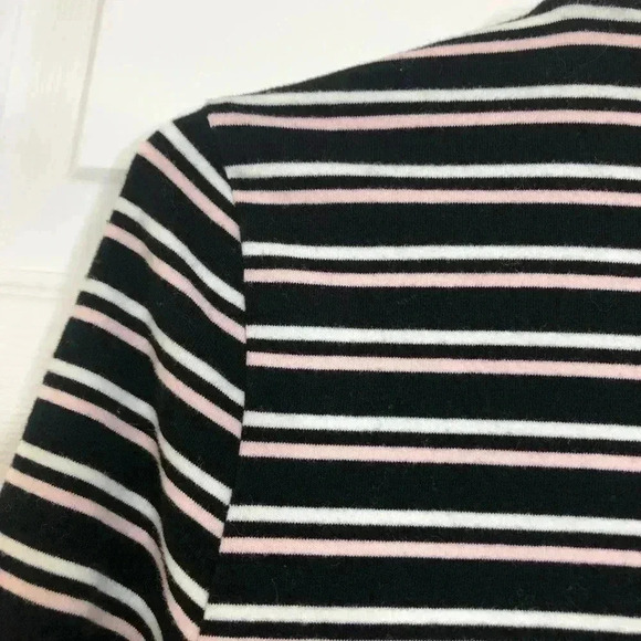 Bylyse Spenard Long Sleeved Shirt Striped Black, Pink,  & White Size Small - Picture 14 of 16